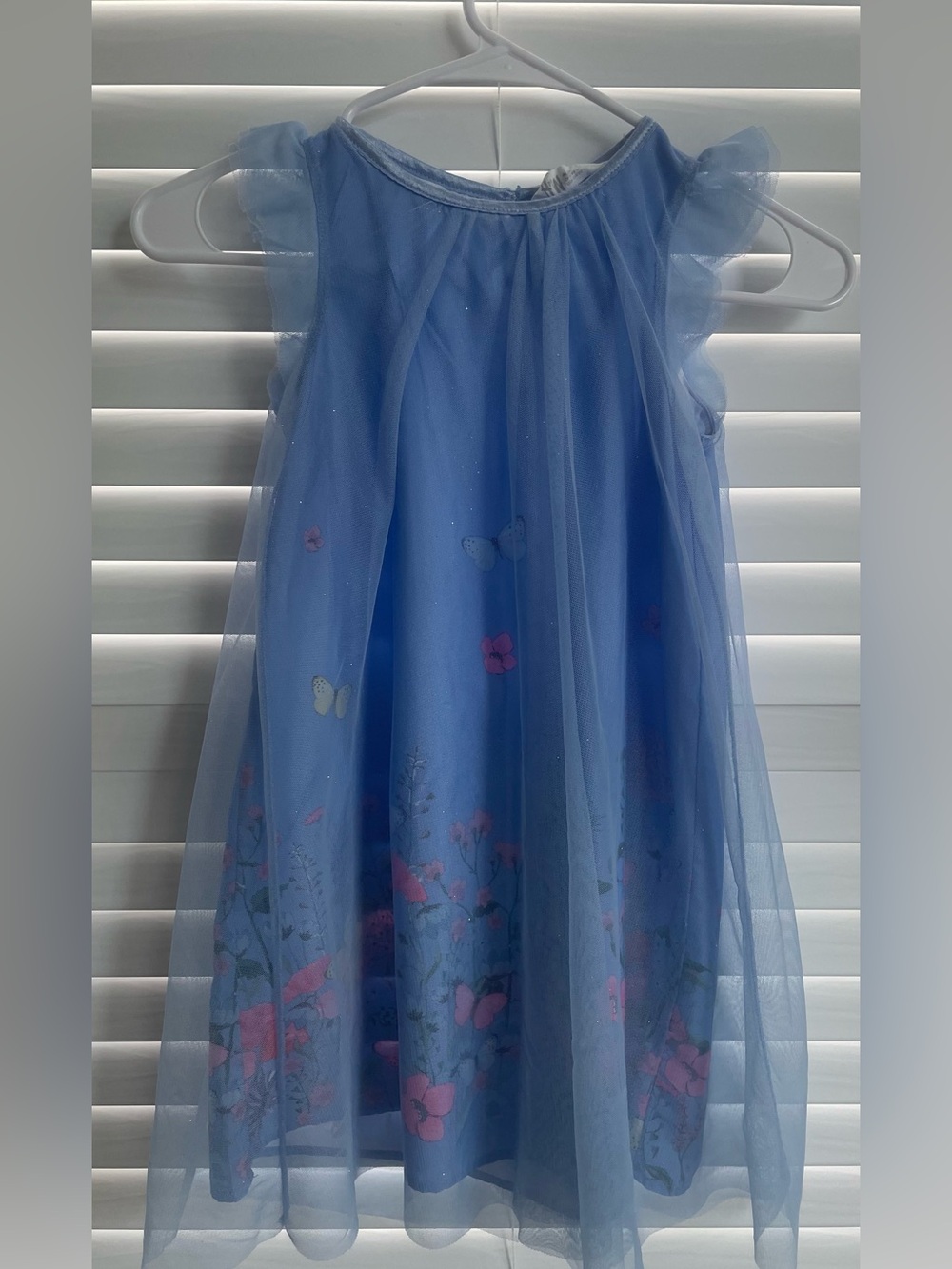 H&M Light Blue Tulle Butterfly Dress for Kids